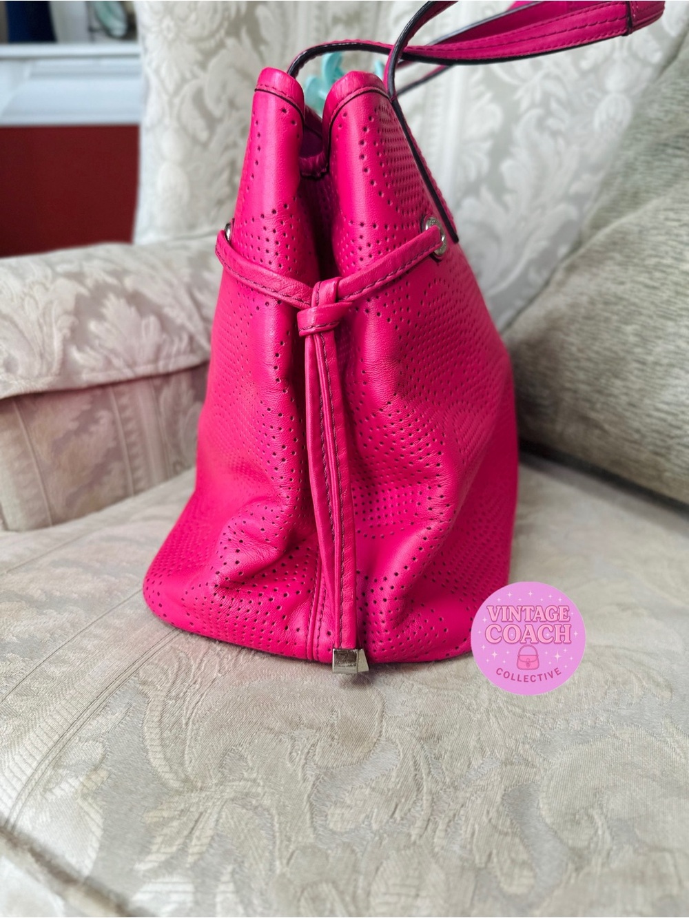 Coach pink shoulder bag - Picture 3 of 9